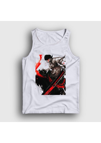 Unisex Beyaz Zoro Anime One Piece Atlet