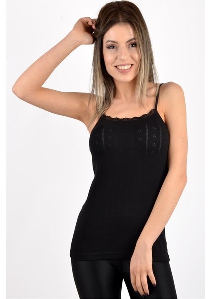 Kadın Jakarlı Ip Askılı Atlet 6'lı Paket