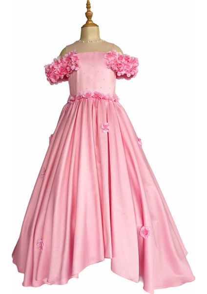 Pink Flora Dress Zb Kids