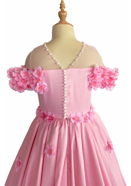 Pink Flora Dress Zb Kids