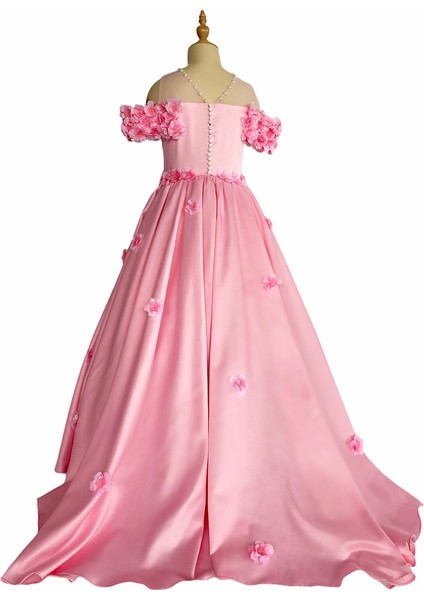 Pink Flora Dress Zb Kids