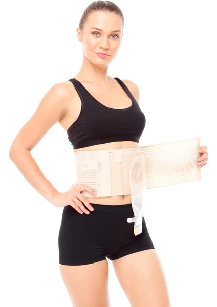 Orlex® Orx-K 507 Kolostomi Korsesi (16CM)(HAVA Alabilen , Terlemeyi Önleyen ve Esnek Yapıdadır.)