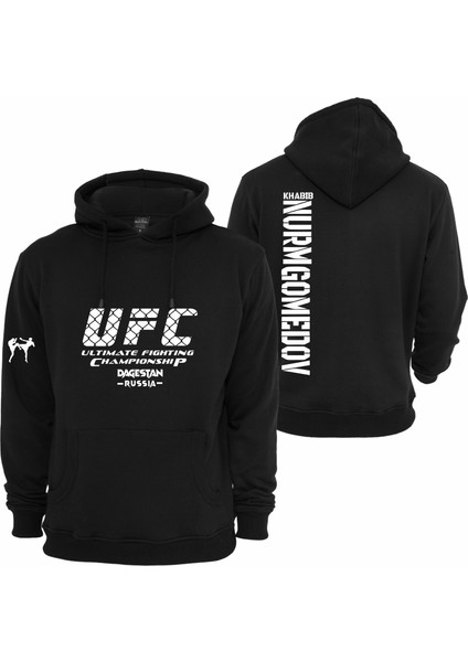 Ufc Khabıb Baskılı Kapüşonlu Sweatshirt