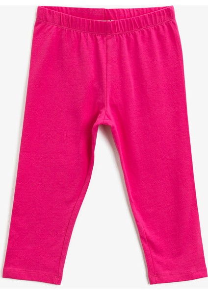 Kız Çocuk Pamuklu Basic Tayt