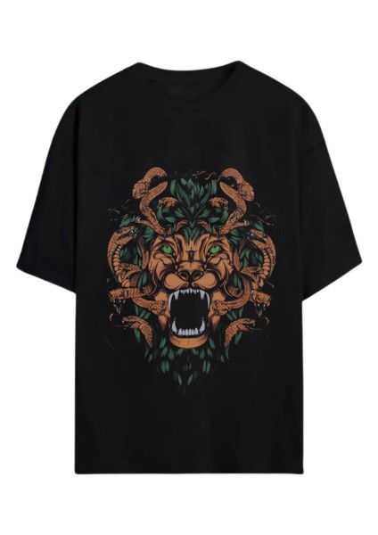Oversize Lion Snake Unisex T-Shirt