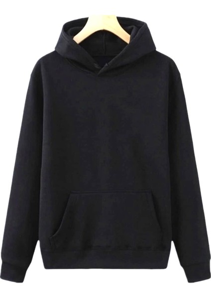 Beyaz Kapüşonlu Tam Kışlık Oversize Pamuk Outdoor Erkek Hoodie