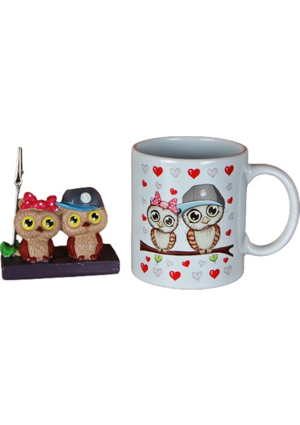 Best Friends Baykuş Kupa Best Friends Baykuş Notluk Set
