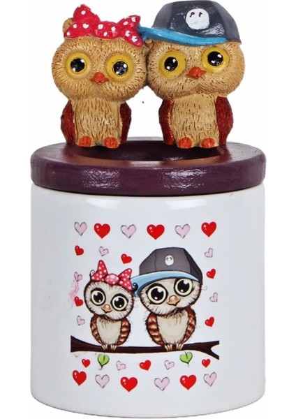 Best Friends Baykuş Puf Yastık Baykuş Seramik Küllük Baykuş Biblolu Kalemlik Set modelleri