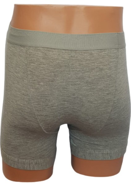 Erkek 3 Adet Düz Kısa Paça Stretch Boxer