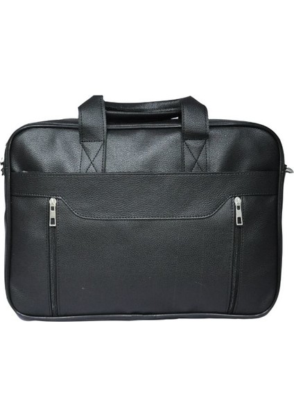Unisex Siyah Suni Deri Laptop Çantası modelleri