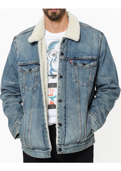 Type 3 Sherpa Trucker 2.0 Sherpa İndigo Erkek Trucker