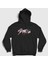 Unisex Siyah Logo V2 Stray Kids Kapüşonlu Sweatshirt 1