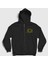 Unisex Siyah Logos Nirvana Fermuarlı Kapüşonlu Sweatshirt 1