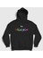 Unisex Siyah Members The Beatles Kapüşonlu Sweatshirt 1