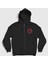 Unisex Siyah Rhcp Red Hot Chili Peppers Fermuarlı Kapüşonlu Sweatshirt 1