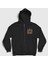 Unisex Siyah Silver Slayer Fermuarlı Kapüşonlu Sweatshirt 1