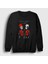 Unisex Siyah Skeleton Twenty One Pilots Sweatshirt 1