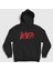 Unisex Siyah Solo Logo Slayer Kapüşonlu Sweatshirt 1