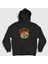 Unisex Siyah Swan Led Zeppelin Kapüşonlu Sweatshirt 1