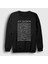 Unisex Siyah Unknown Pleasures Joy Division Sweatshirt 1