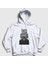 Unisex Beyaz Radio Radiohead Kapüşonlu Sweatshirt 1