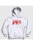 Unisex Beyaz Solo Logo Slayer Kapüşonlu Sweatshirt 1