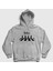 Unisex Gri Abbey Road The Beatles Kapüşonlu Sweatshirt 1