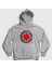 Unisex Gri Logo Red Hot Chili Peppers Kapüşonlu Sweatshirt 1