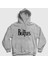 Unisex Gri Logo The Beatles Kapüşonlu Sweatshirt 1