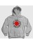 Unisex Gri Logo V2 Red Hot Chili Peppers Kapüşonlu Sweatshirt 1