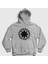 Unisex Gri Logo V3 Red Hot Chili Peppers Kapüşonlu Sweatshirt 1