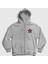 Unisex Gri Star U2 Fermuarlı Kapüşonlu Sweatshirt 1