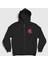 Unisex Siyah Amnesiac Radiohead Fermuarlı Kapüşonlu Sweatshirt 1