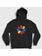 Unisex Siyah Colors Red Hot Chili Peppers Kapüşonlu Sweatshirt 1