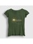 Kadın Haki Gold Logo Queen T-Shirt 1