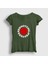 Kadın Haki Logo Red Hot Chili Peppers T-Shirt 1