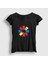 Kadın Siyah Colors Red Hot Chili Peppers T-Shirt 1