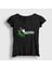 Kadın Siyah Kurt Cobain Nirvana T-Shirt 1