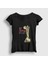 Kadın Siyah Stairway Led Zeppelin T-Shirt 1
