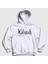 Unisex Beyaz Logo Kalmah Kapüşonlu Sweatshirt 1