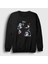 Unisex Siyah Band The Beatles Sweatshirt 1