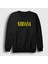 Unisex Siyah Yellow Nirvana Sweatshirt 1