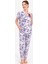 Floral Pattern Toz Somon Kadın Gömlek Pijama 1