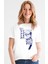 Naruto Yazılar Beyaz Kısa Kollu Kadın T-Shirt 1