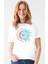 Türkiye Ay Yıldız Beyaz Kısa Kollu Kadın T-Shirt 1