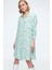 5813 Çiçek Desenli Tek Cepli Oversize Tunik 2