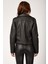 1025 Suni Deri Biker Ceket 4