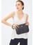 Kadın Basic Clutch Çanta Monogram Desenli Lacivert 214002 3