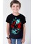 Deniz Kızı Siyah Kısa Kollu Kız Erkek Çocuk T-Shirt 1