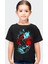 Deniz Kızı Siyah Kısa Kollu Kız Erkek Çocuk T-Shirt 1